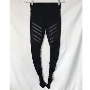Alo Yoga Black Goddess Striped Leggings